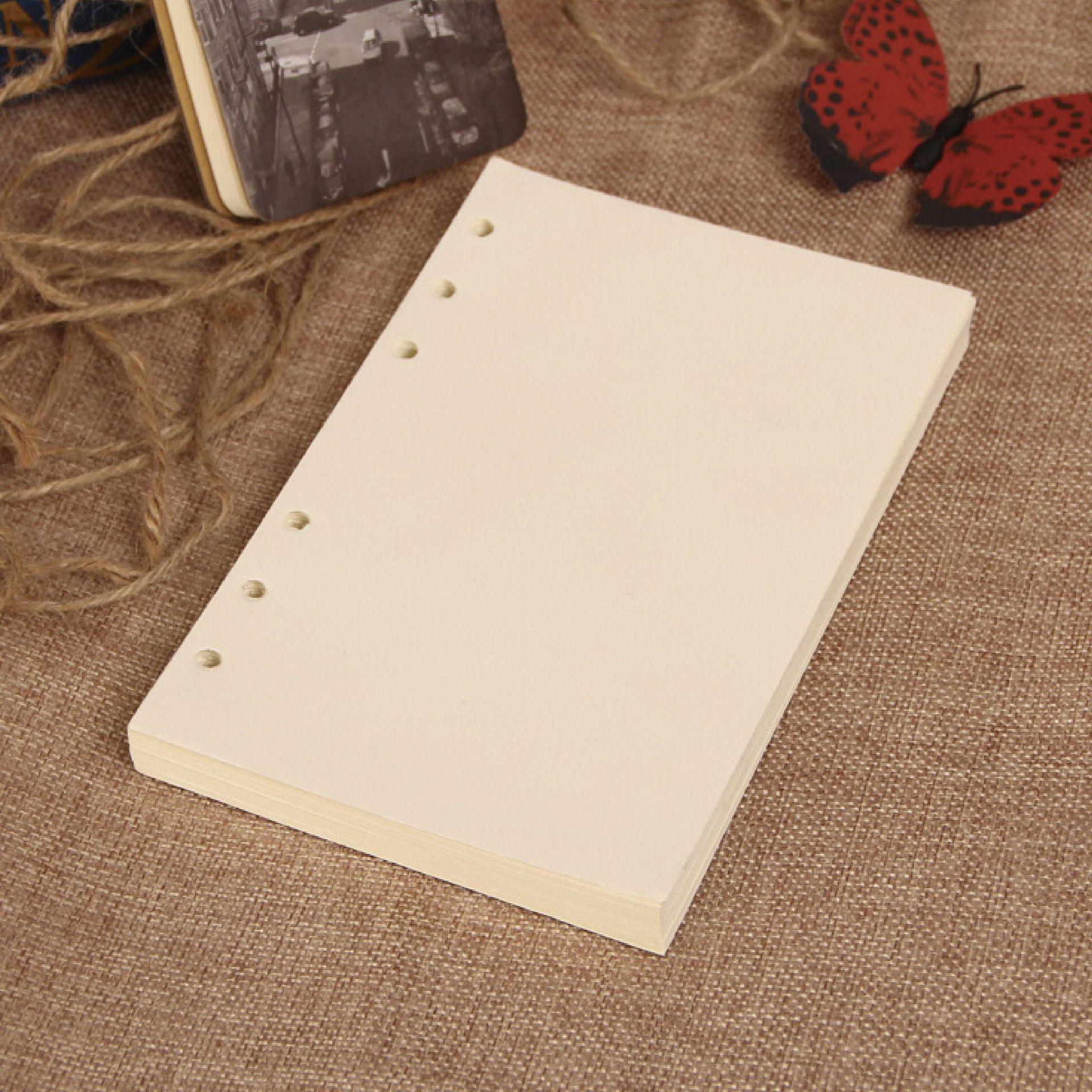 A5 Spiral Kraft Notebook with Customizable A6 Refillable Lined Pages