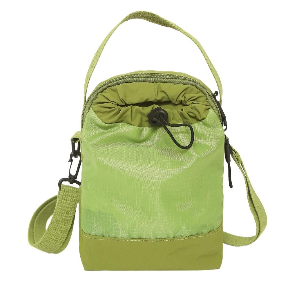 Lightweight Crossbody Water Bottle Bag Drawstring Water Bottle Protective Cover Walking зелёный