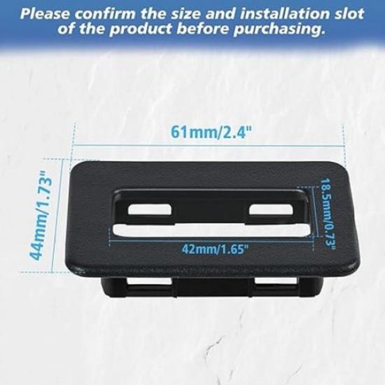 Rear Power Window Switch Trim Repair for Silverado for Escalade 2000-2002(Black)