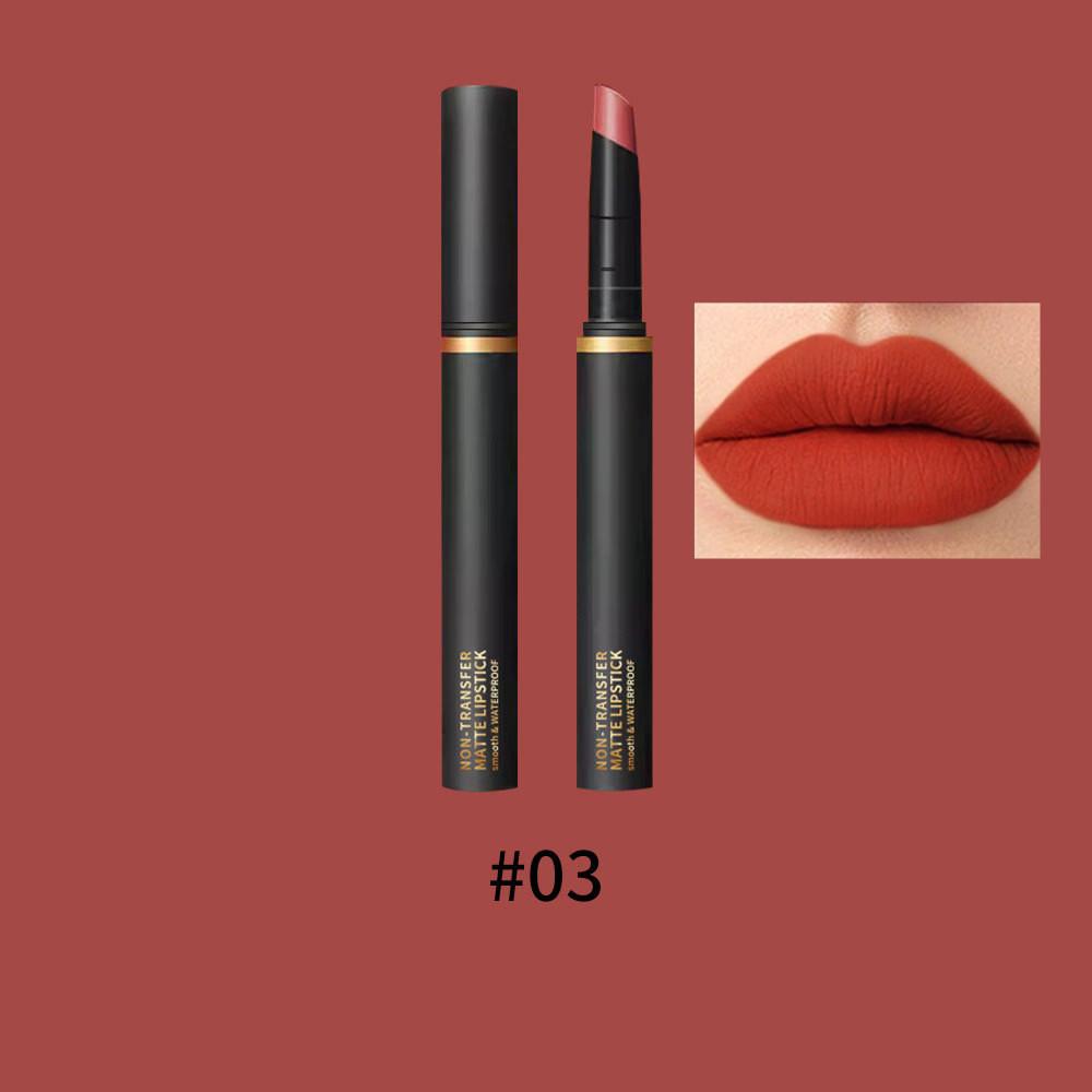 Misiou Beauty Velvet Matte Thin Tube Lip Glaze, samtmatter, leicht zu färbender, nicht leicht zu verfärbender, nicht leicht zu verblassender Lippenstift