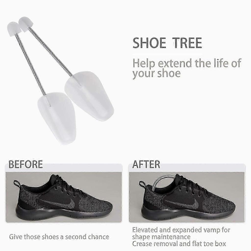 10 Pairs Plastic Shoe Tree Stretcher Shaper for Men (White)