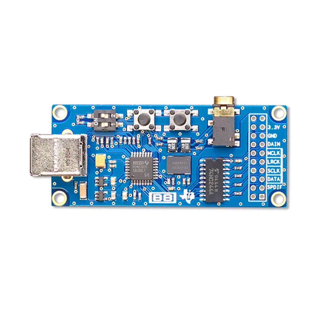 PCM2707C USB To I2S Digital Interface Sound Card Module PCM2707C USB I2S Converter Board For Music Player Equipment