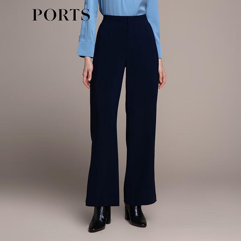 PORTS Women's Autumn Straight Wide-Leg Casual Pants
