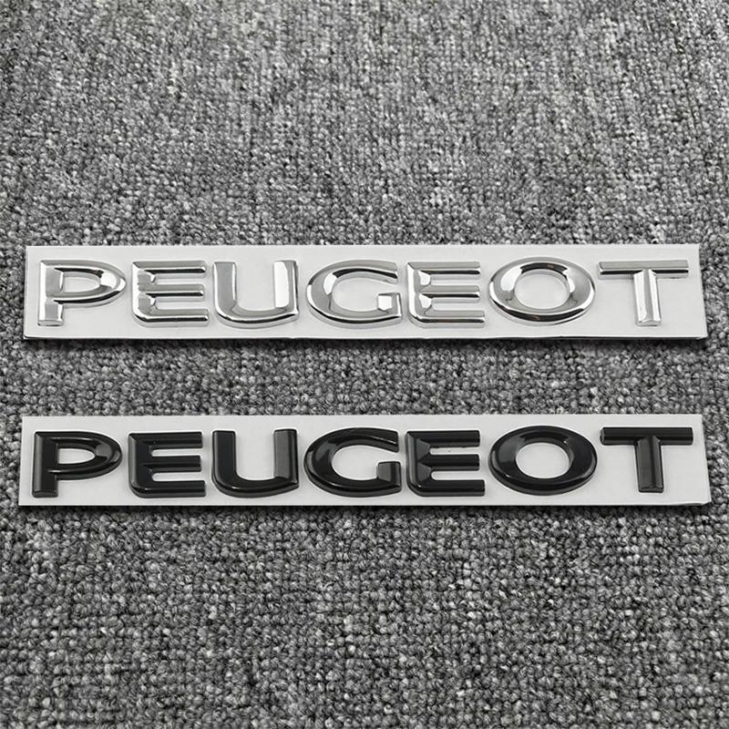 1Pcs Car Rear Trunk 3D Emblem PEUGEOT Letter Sticker Accessories For Peugeot 408 308 5008 208 2008 3008 Landtrek Rifter 508 301