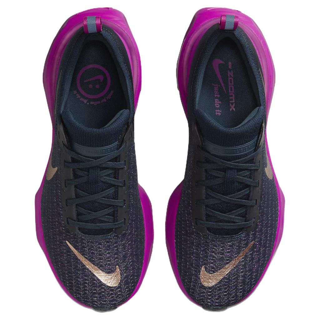 Nike ZoomX Invincible 3 Armory Navy Vivid Grape Scarpe da Ginnastica da Donna Blu Hot-Fuchsia Metallizzato-Rosso-Bronzo DR2660-404