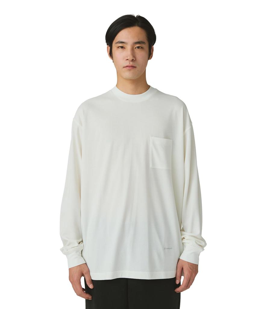 Snow Peak Hybrid Wool Mesh Cut and Long and Size ECRU L/S T-Shirt SW-25AU017, Sew, Sleeve, Men's Women's, M,