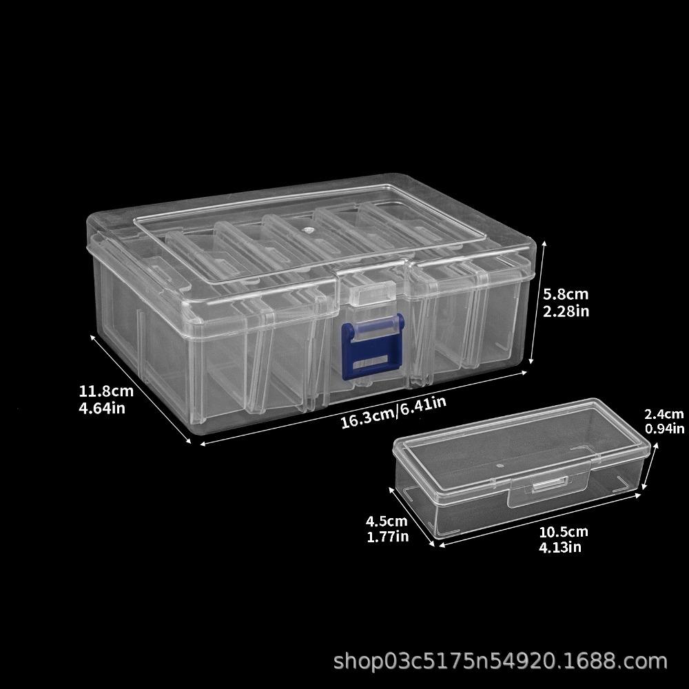Clear Clear Storage Box Plastic Craft & Sewing Supplies Container Organizer Case  Home Storage