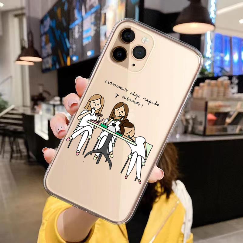 Španělsko Kreslený Lék Doktor Sestra Měkký Kryt na Telefon Pro iphone 13 Pro Max 11 Pro Max 6 7 8 Plus 12 Pro X XR XS Max Kreslený Kryt
