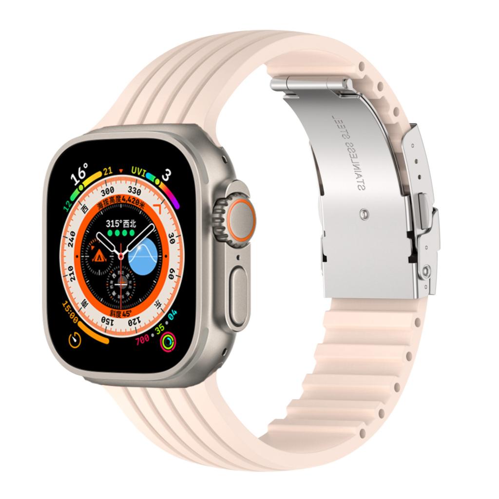 Silicone Straps For Apple Watch 10 Band 44mm 40mm 45mm 41mm 49mm 42mm 46mm Correa Bracelet Iwatch Series 3 5 6 Se 7 8 Ultra 2 9