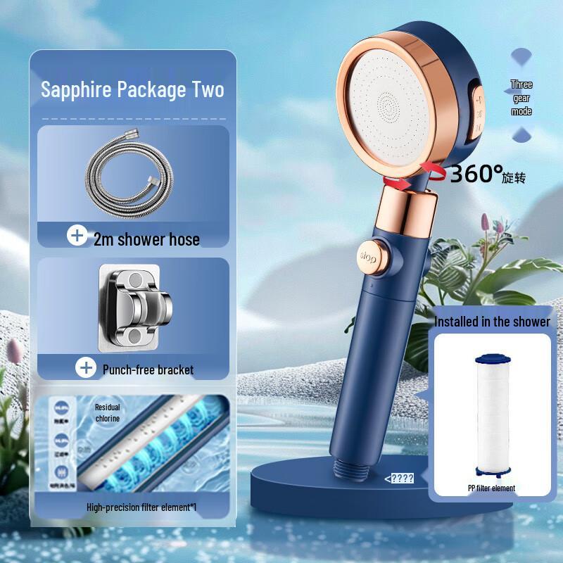 Jialin Pressurized Filtered Shower Head Kit