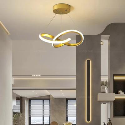 Moderne LED Deckenleuchte Pendelleuchte Wohnzimmer Schlafzimmer Einfache Linie Kronleuchter Balkon Treppen Korridor Drinnen Dekorative Beleuchtung