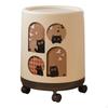 Can with Trash Portable Stylish Waste Basket Container for Powder Room