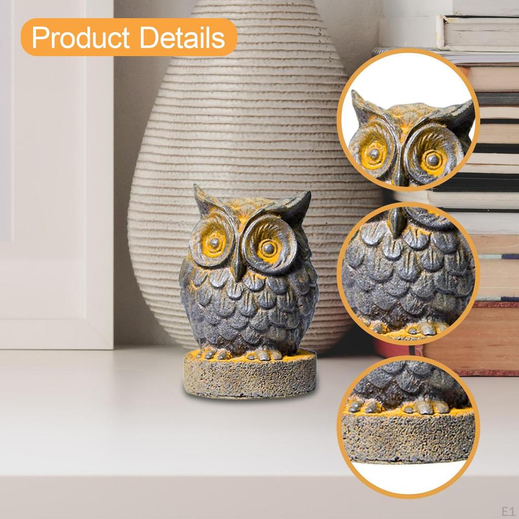 Eulenfigur Tierfigur Dekoration Ornament Schreibtischdekoration Klein für TV-Schrank Bücherregal