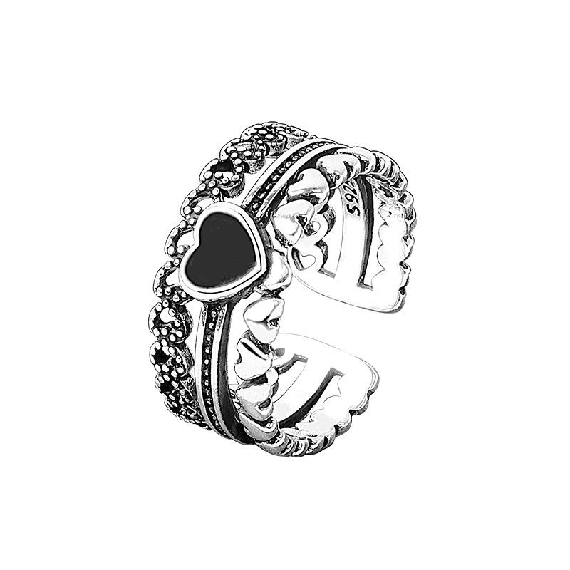 Silver Color Multilayer Simple Geometric Rings Charm Women Trendy Jewelry Vintage Party Accessories Gifts