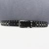 Genuine Cowhide Western Rivet Leather Belt with Diamond Gothic Accessories - Y2K Style