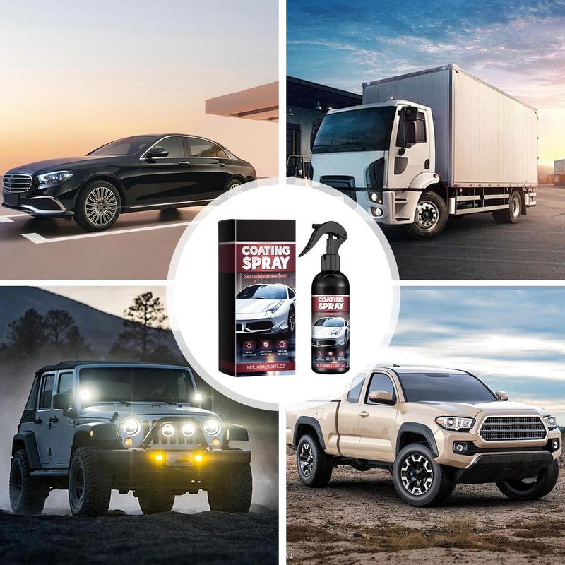 Car Coating Cleaning Spray Nano Cleaning Agent Car Polish Wax Spray Rapid Spray Wax Paint Sealant Polish Kit For Metal Paints