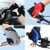 Cycling Gloves for Cycling and Road 3D and Perfect for Summer Men's Half-Finger Bikes, Padded, Shock-Absorbing, Abrasion-Resistant, Stretchy,