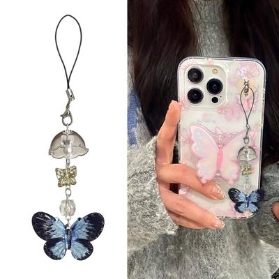 Handmade Wind Chime Phone Strap Elegant Acrylic Phone Ornament Bag Hangings Decoration For Fashion Enthusiasts
