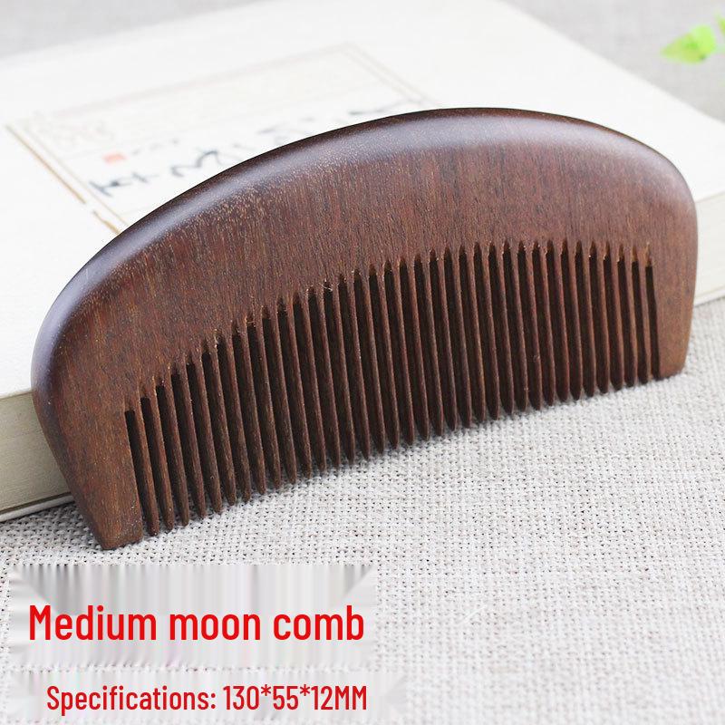 Eleganckie grzebienie z drzewa sandałowego: Czarny, Złoty, Fioletowy, Zielony - Idealne Prezenty na Dzień Matki