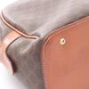 Used CELINE Macadam Handbag PVC Coated Canvas Leather Brown Used Women