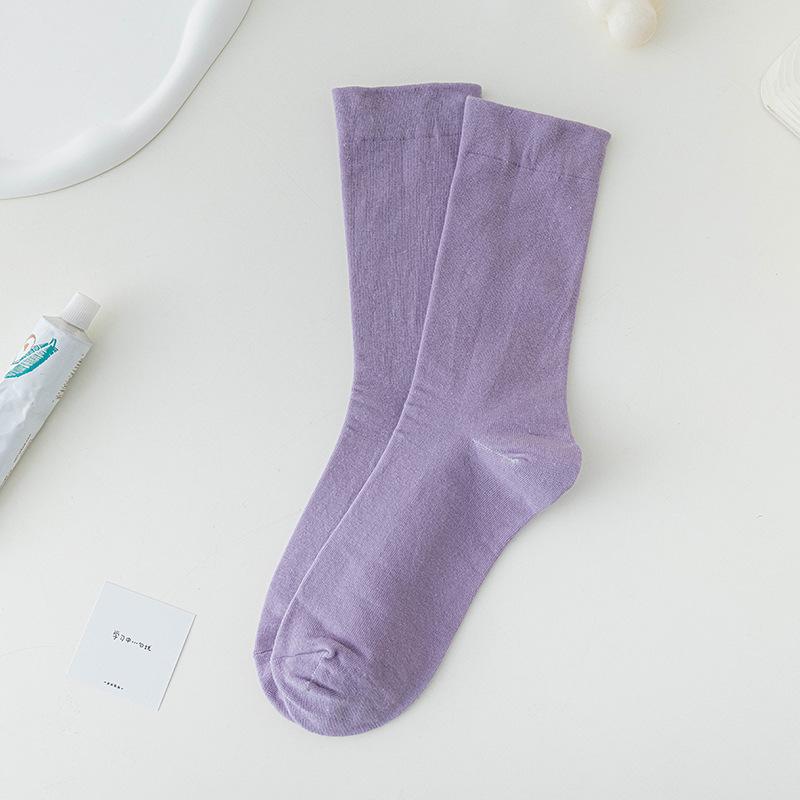 Kompressionssocken Mittellange Socken Trend Knochenlose Socken Weiße Strümpfe Stapelsocken Schwarze Strümpfe Einfach