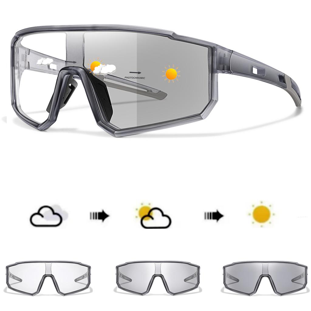 New Style Brand Bicycle Photochromic Eyewear Men Women MTB Bike Running Fishing Cycling Glasses Comfortable Goggles UV400