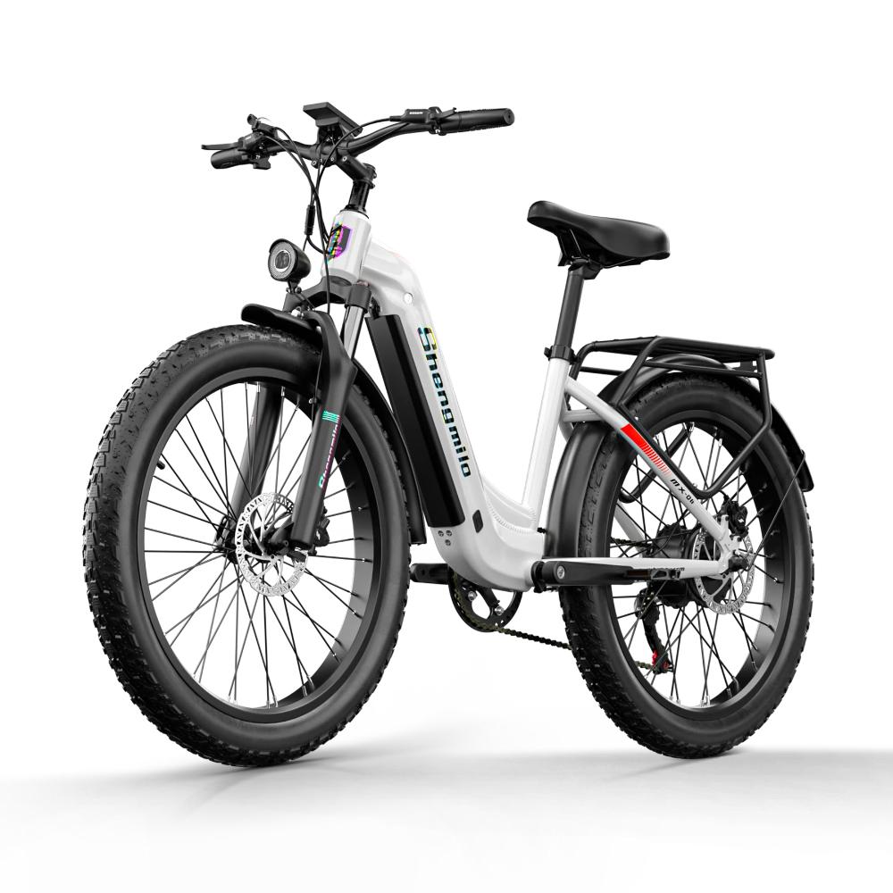 Shengmilo MX06 Urabn Electric Bike 500W, 48V17.5Ah, 40km/h, LCD Display, Rear Rack, Disc Brakes, IP45 Waterproof, 26" Fat Tires Commuter Bike