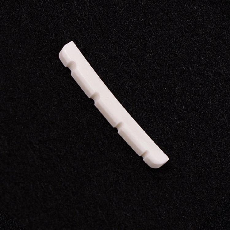 Pre-Slotted Bass Nut Slotted Bone Nut Saddles for 4 String Electric Bass Guitar
