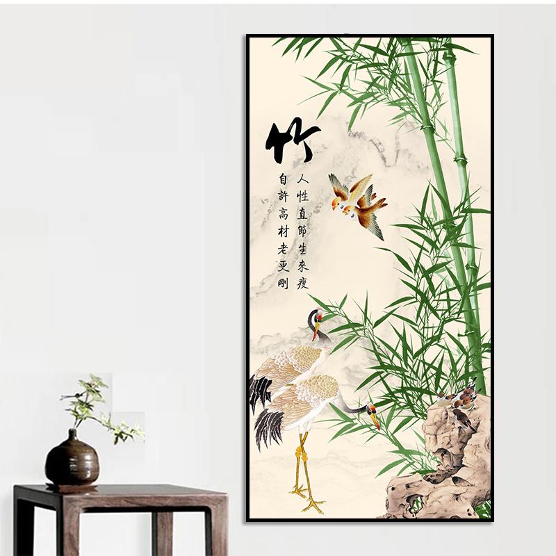 Traditionelles Chinesisches Feng Shui Pflaume Orchidee Bambus Landschaftskunst Poster Leinwandmalerei Wanddrucke Bild Wohnzimmer Heimdekor