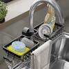 Sponge Holder For Sink Faucet Organizer Liquid