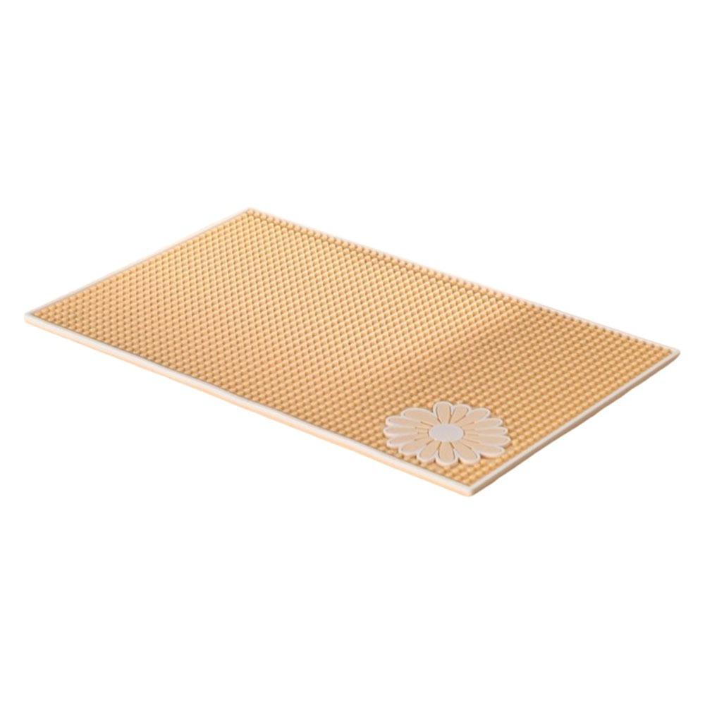 Foldable Coffee Drain Mats Soft Rubber Heat Insulation Pad Durable Kitchen Drain Mat for Home