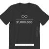 Infinity Divided By 21 Million Unique TShirt Bitcoin Cryptocurrency Miners Meme New Design Graphic T Shirt Stuff Hot Sale
