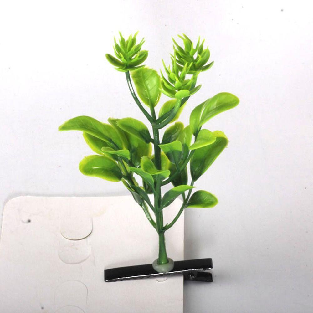 1Pair Simulation Bean Sprout Hair Clip Mushroom Cartoon Duckbill Clips Flower Plant Hairpins  Daily