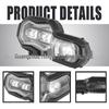 BMW F800GS/F700GS/F650GS Motorcycle LED Front Headlight Modification