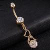 Exquisite Hollow Cat Shape Belly Button Ring Body Jewelry Piercing Navel Umbilical Nail