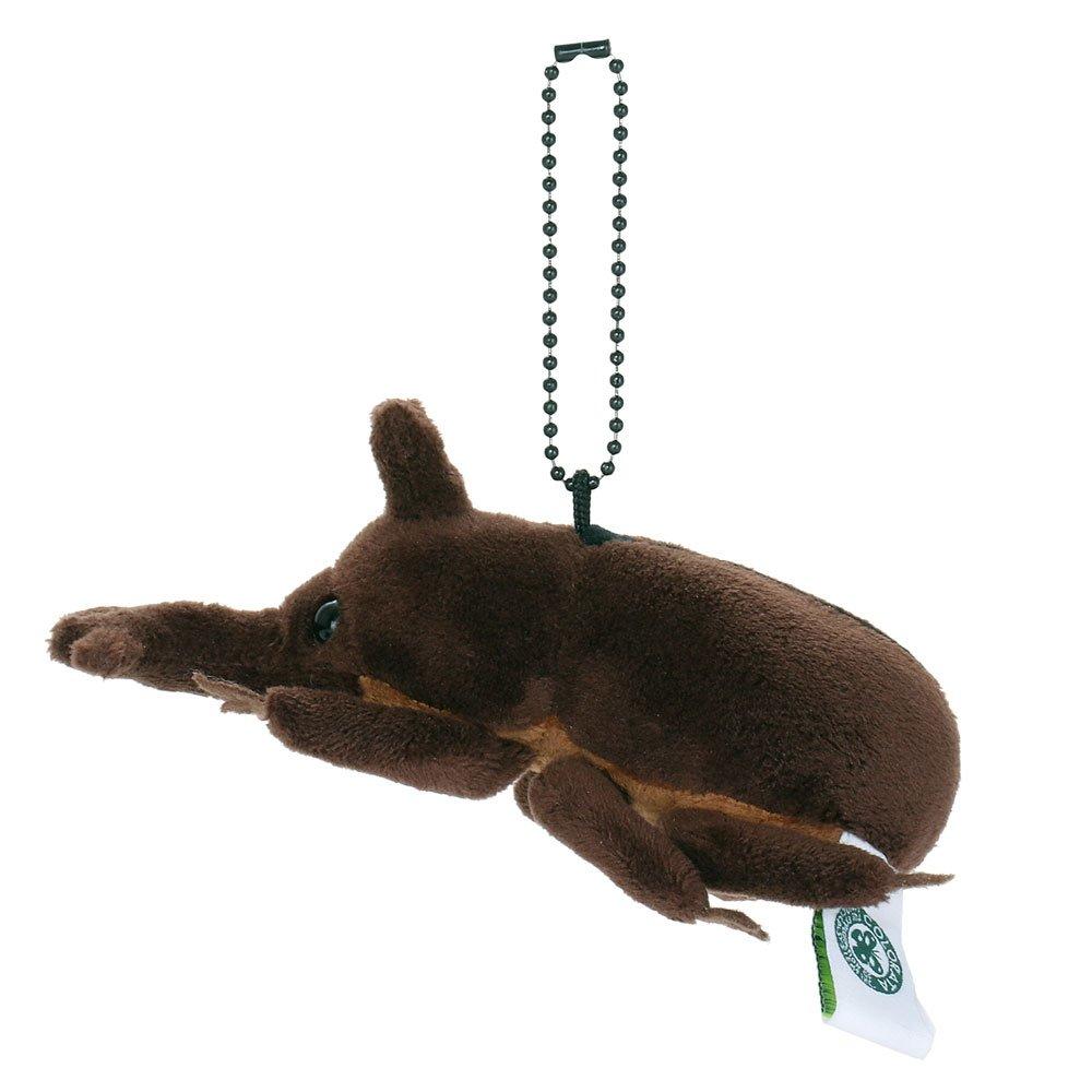 COLORATA Rhinoceros Beetle Plush Mascot (Realistic Insect with Chain) Cute Rhinoceros Beetle Keychain Doll Gift (Twice Tested)  Christmas Present