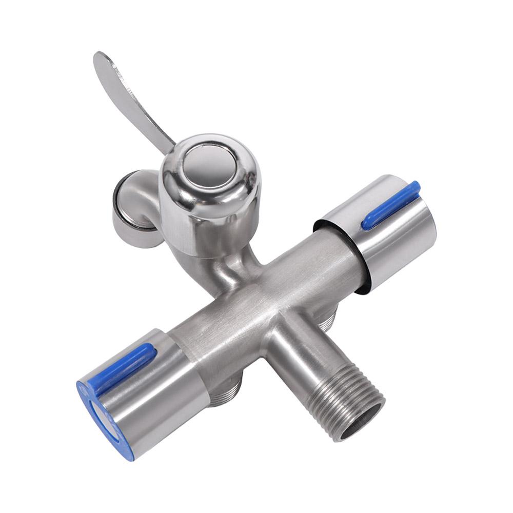 One In Three Out Three Way Water Tap Washing Machine Faucet Domestic Use