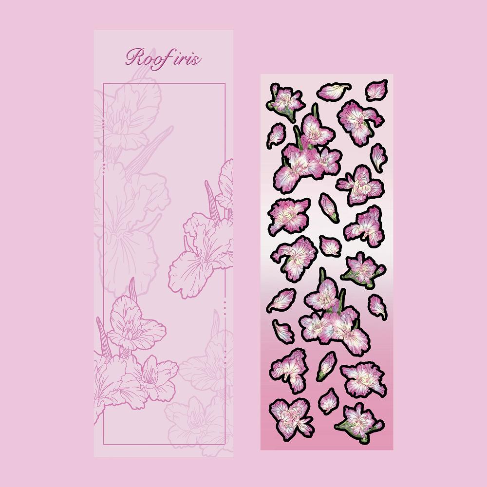 Лазерные наклейки Iris Ins корейский стиль Guka Handbook DIY украшения Креативные — фото 6