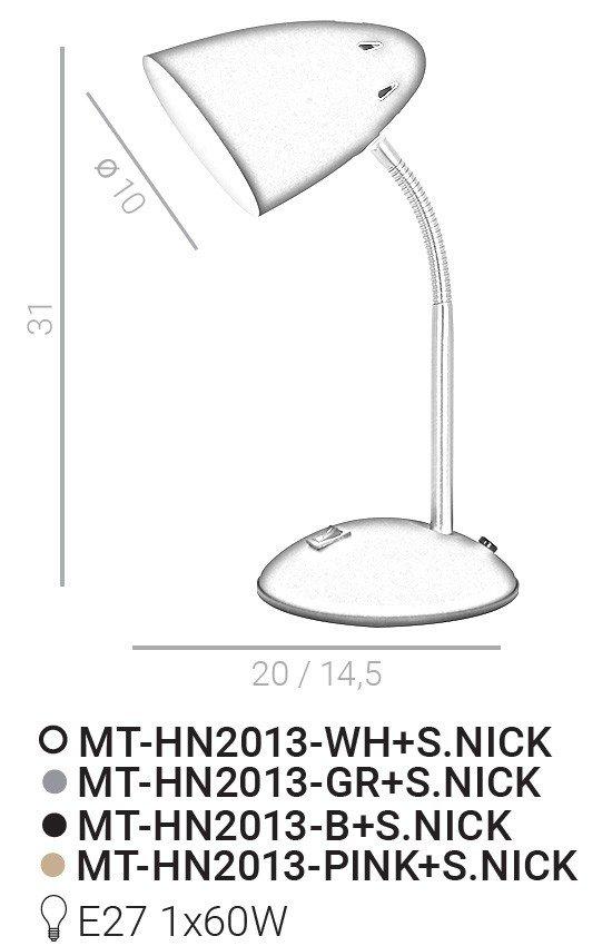 Lampa biurkowa Cosmic MT-HN2013-GR+S.NICK Italux