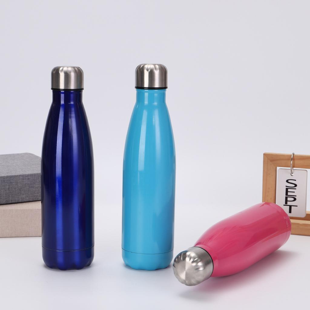 304 Stainless Steel Coke Bottle Outdoor Sports Convenient Small Mouth Bottle Large Capacity Simple Thermos Cup