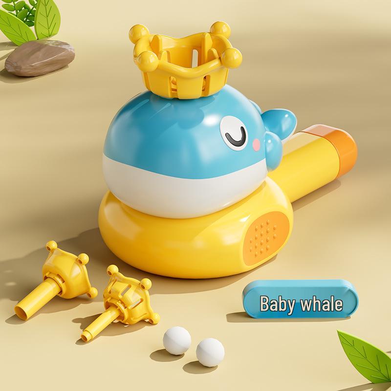 Children's Cartoon Whistle Toy with Lanyard: Small Trumpet, Floating Ball, Water Bird Design for Lung Capacity Exercise