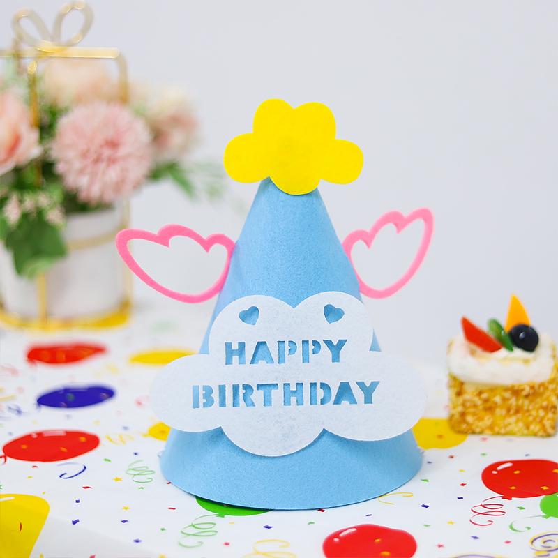 Kawaii Korean Smile Face Cake Topper for Baby's First Birthday