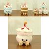 Delightful Cartoon Style Plush Toy Cake Milk Tea Cup Keychain With Cozy Fabric