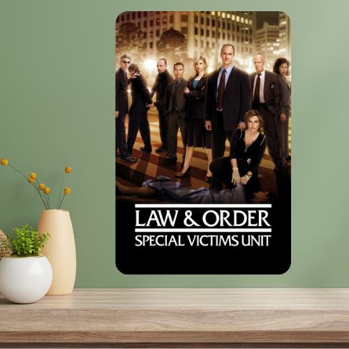 Law Order SVU TV Show Metal Poster Sign 20x30cm(7.8x11.8inch)