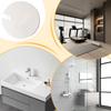 20-40CM Round Mirror Sticker Self-adhesive Bathroom Decorative Acrylic Mirror Mural Decals Bedroom Living Room Vanity Mirrors