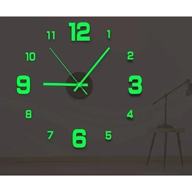 DIY Wall Clock for Home Office 40cm Frameless Modern 3D Wall Clock Mirror Stickers Hotel Room Design School Decoration Decor