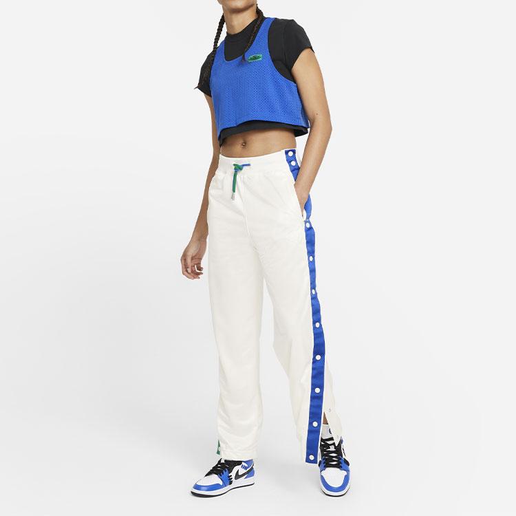 Jordan Aleali May Tearaway Casual Pants with Elastic Waist for Autumn Women Bottoms White DC2438-133