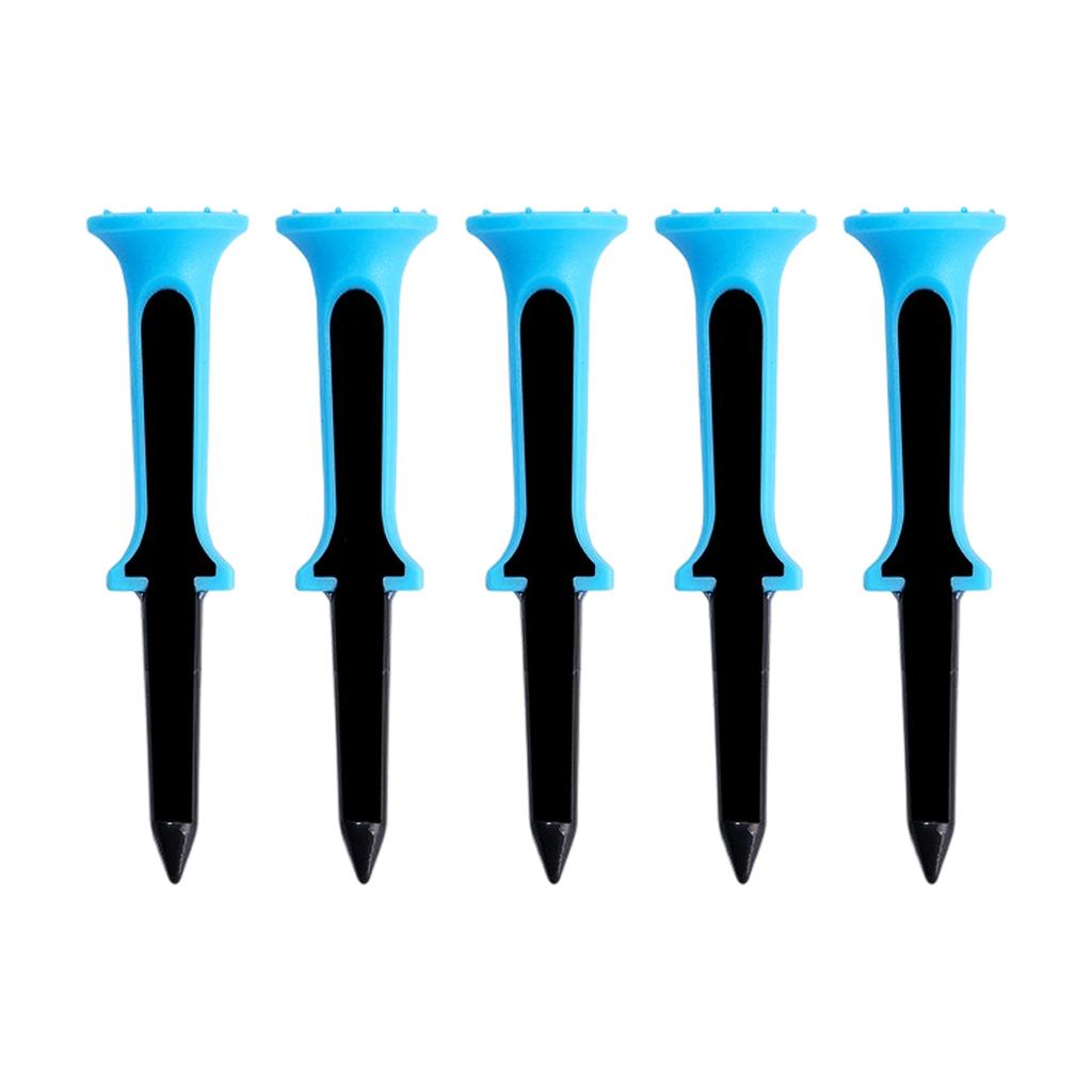 5lots Durability Fluorescent Golf Tees Heavy Type Reduces Friction Golf Tees for Improved Shots