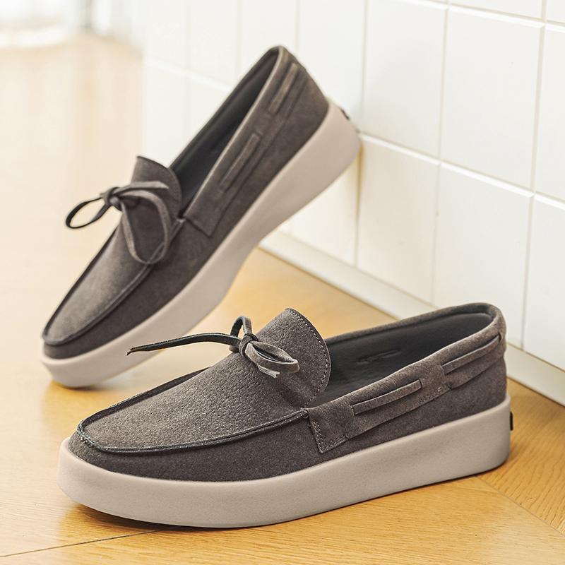 Fashion Men Loafers Outdoor Casual Shoes Comfortable Slip On Flats Breathable Lightweight Lazy Shoes Driving Shoes Walking Shoes
