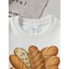 Kids Crewneck Sweatshirt, Basket Bread Loaf Graphic Print,Spring Autumn Casual Sport Tops